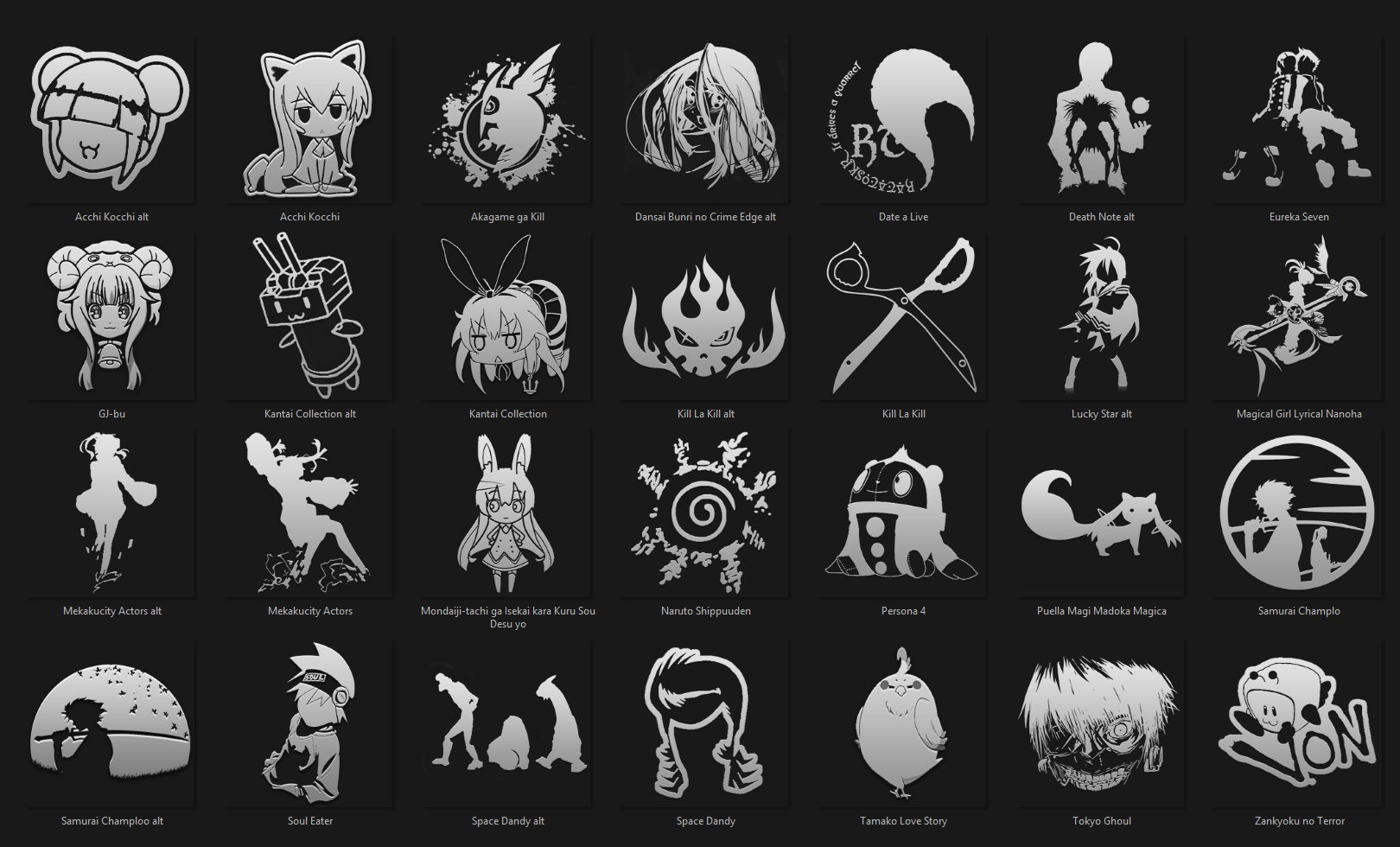 Anime Icon Pack 20 by FirstLine1 on DeviantArt