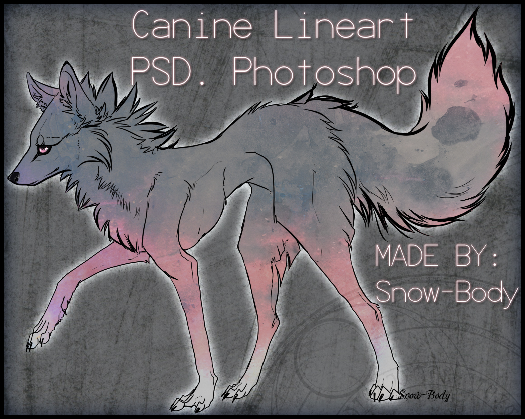 Canine LineART.psd