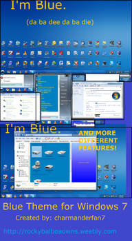 Blue Theme for Windows 7 by charmanderfan7, visual art