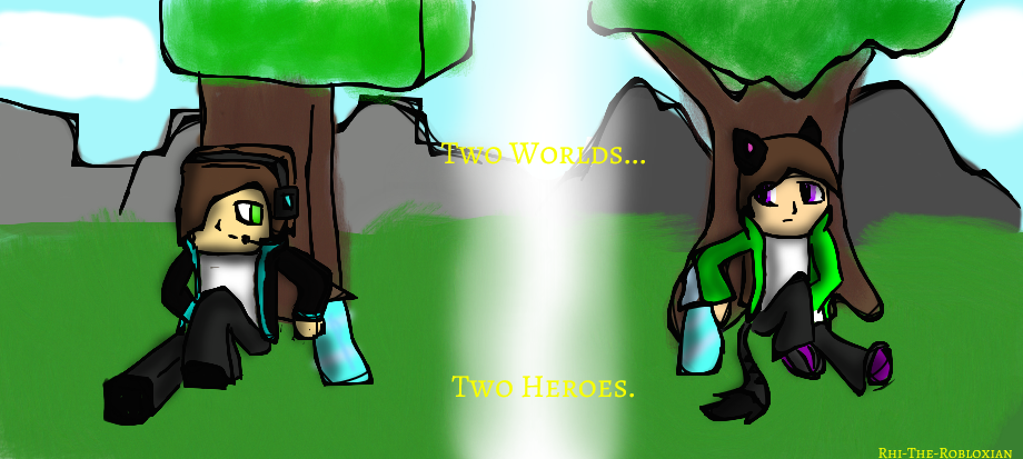 Roblox Minecraft Two Worlds Two Heroes By Rhi The Hybrid On Deviantart - roblox and minecraft and