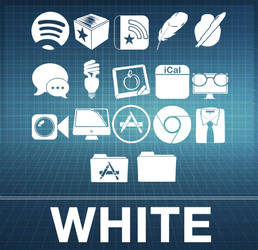 White iCons for Black n' White by ~MDGraphs