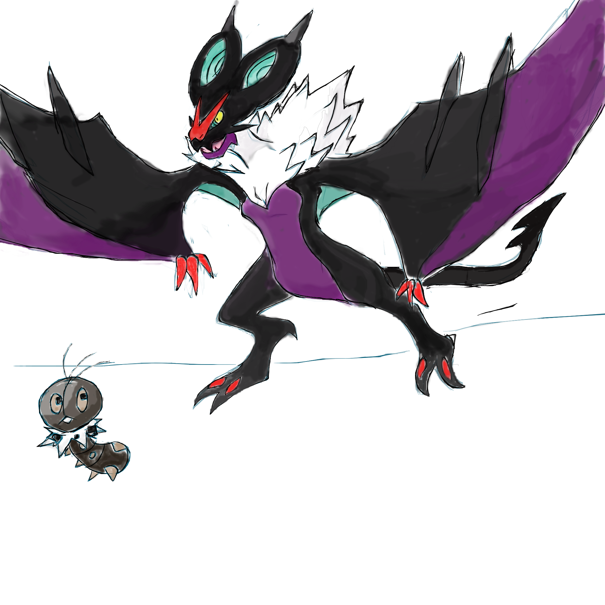 noivern and  scatterbug