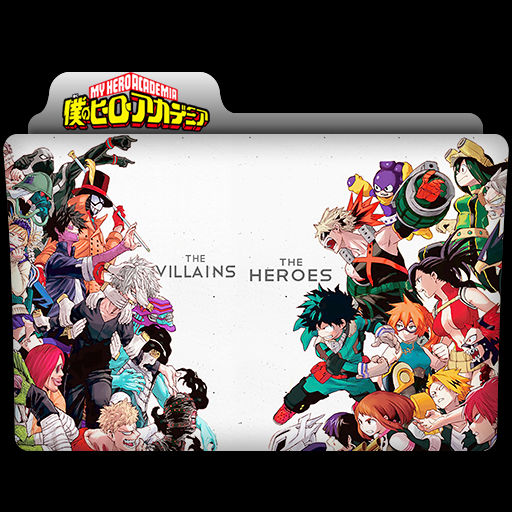 Boku no Hero Academia : Anime Folder Icon v10 by KingCuban on DeviantArt