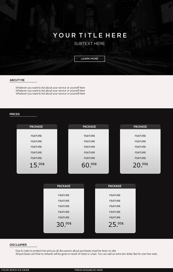 Thread Design Template By Weeb by iFMJ on DeviantArt