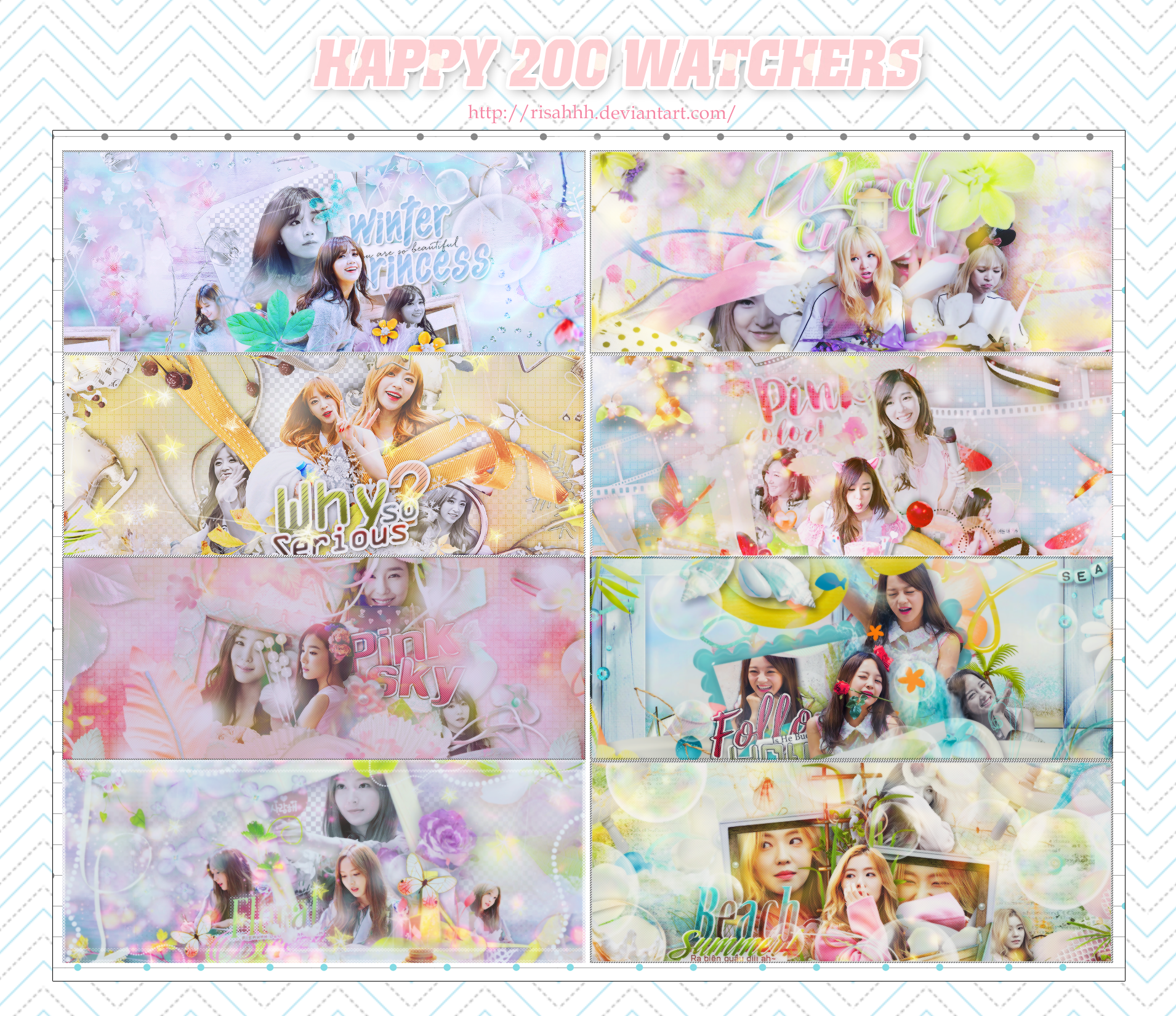 [SHARE PSD]  HAPPY 200 WATCHERS .PART 2.