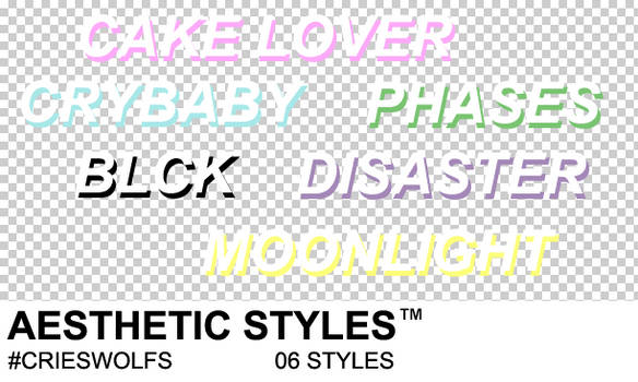 aesthetic styles pack | crieswolfs