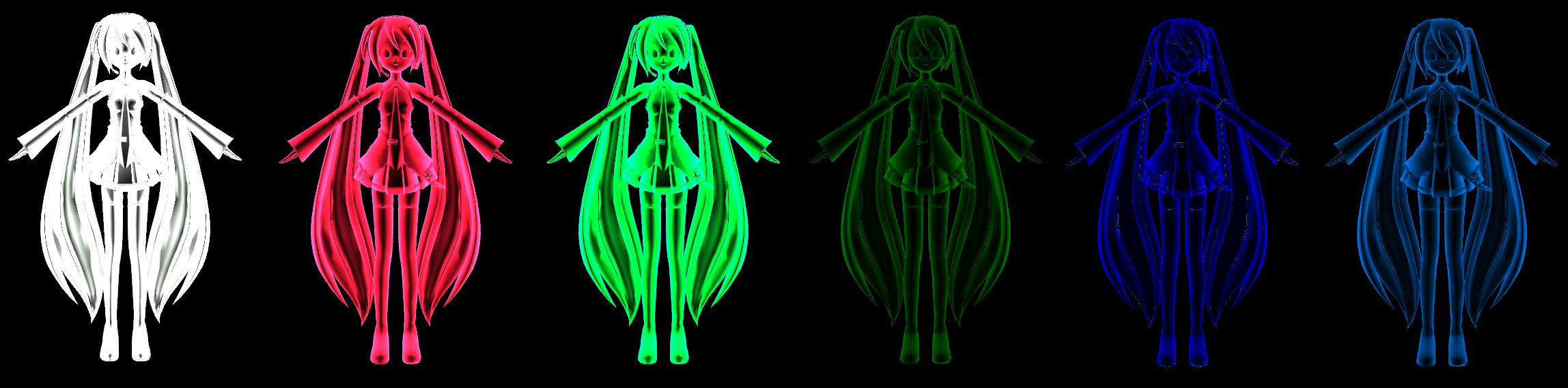 !!UPDATE!!MMD Spectrum Illusionary Shaders DL