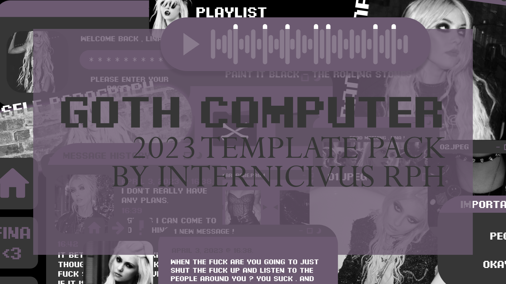 goth computer template pack by internicivus on DeviantArt