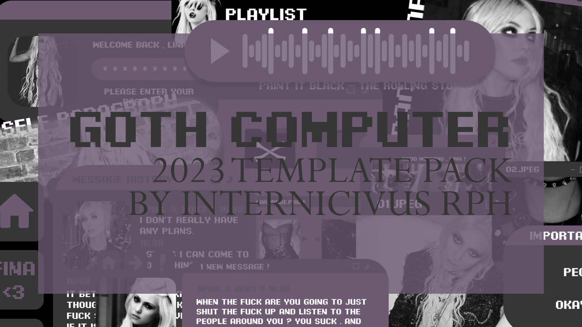 goth computer template pack by internicivus on DeviantArt