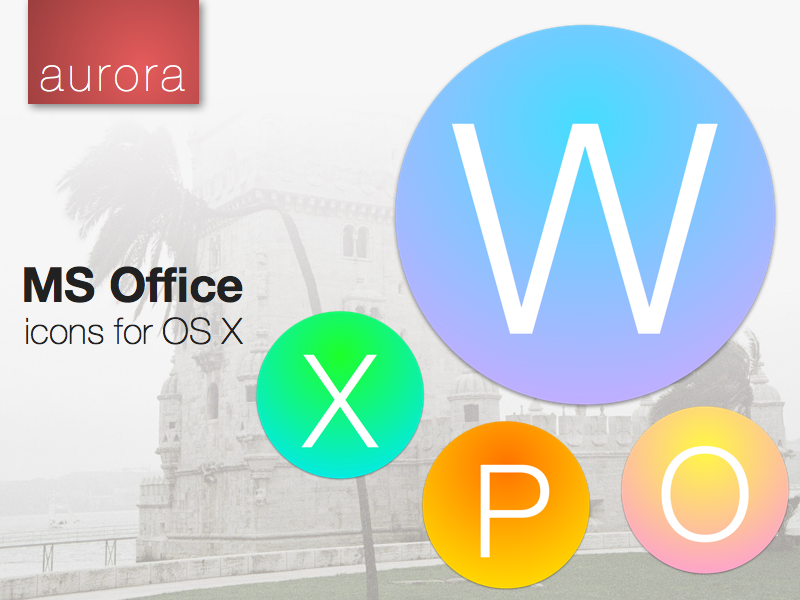 Microsoft Office Icons - ''Aurora''