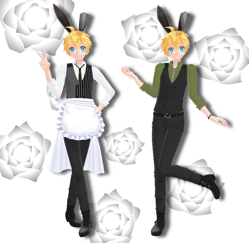 Tda Bunny Waiter Len [Download Down] by xXMofuMofuXx on DeviantArt