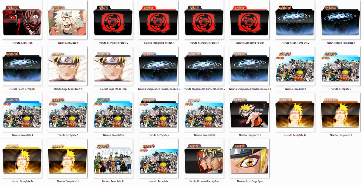 All Naruto Icons To Date by Xenit-X on DeviantArt