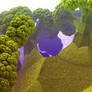 Space Broccoli Planet Animation - Fractal Flyby