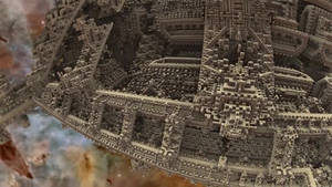 Angkor Wat in Space - 3d Fractal animation