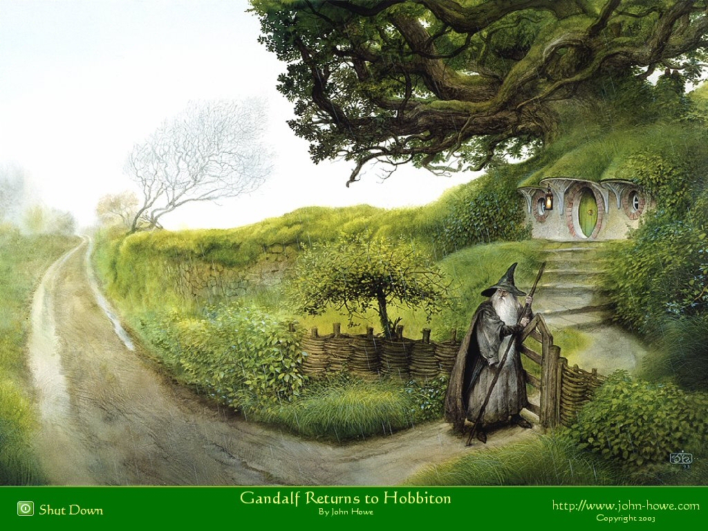 Gandalf Returns to Hobbiton