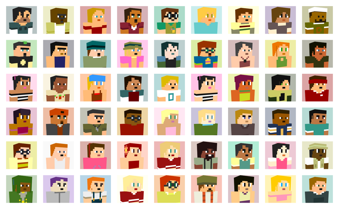 Total Drama MC Headshots by cahenry12 on DeviantArt
