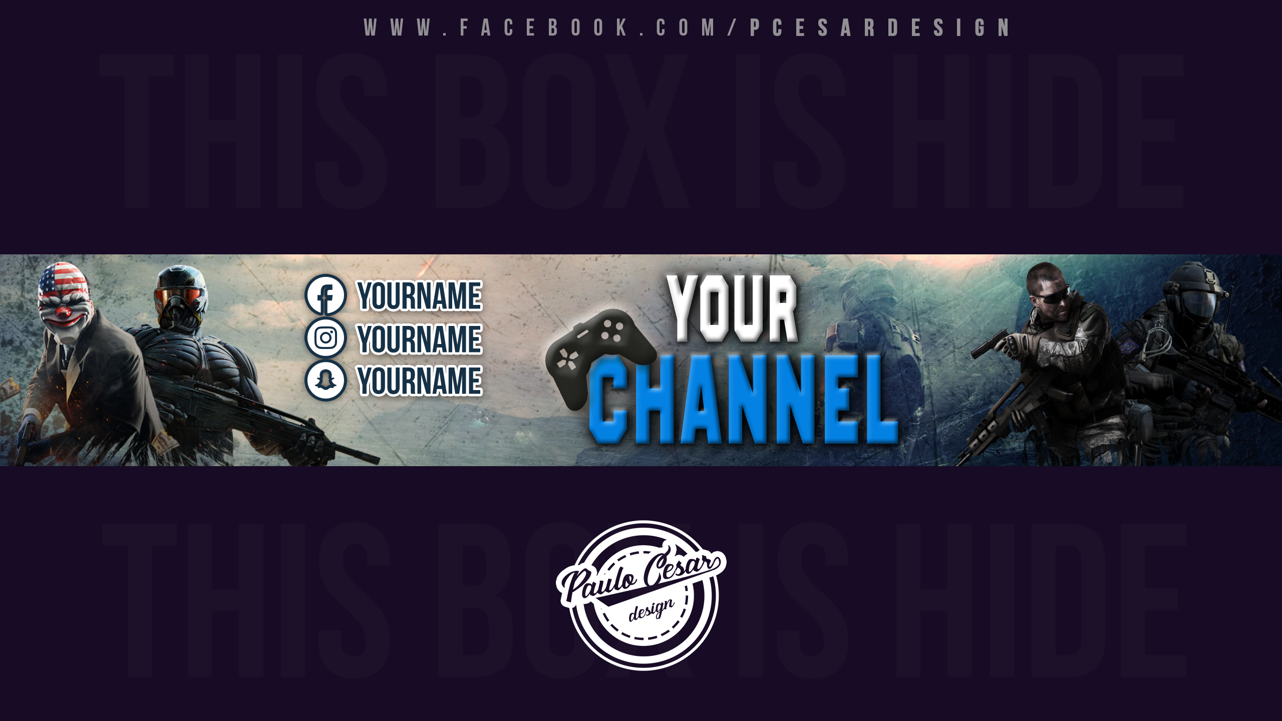 Gaming Youtube Banner Template