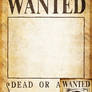 Clear One Piece Wanted Poster 300,000,000
