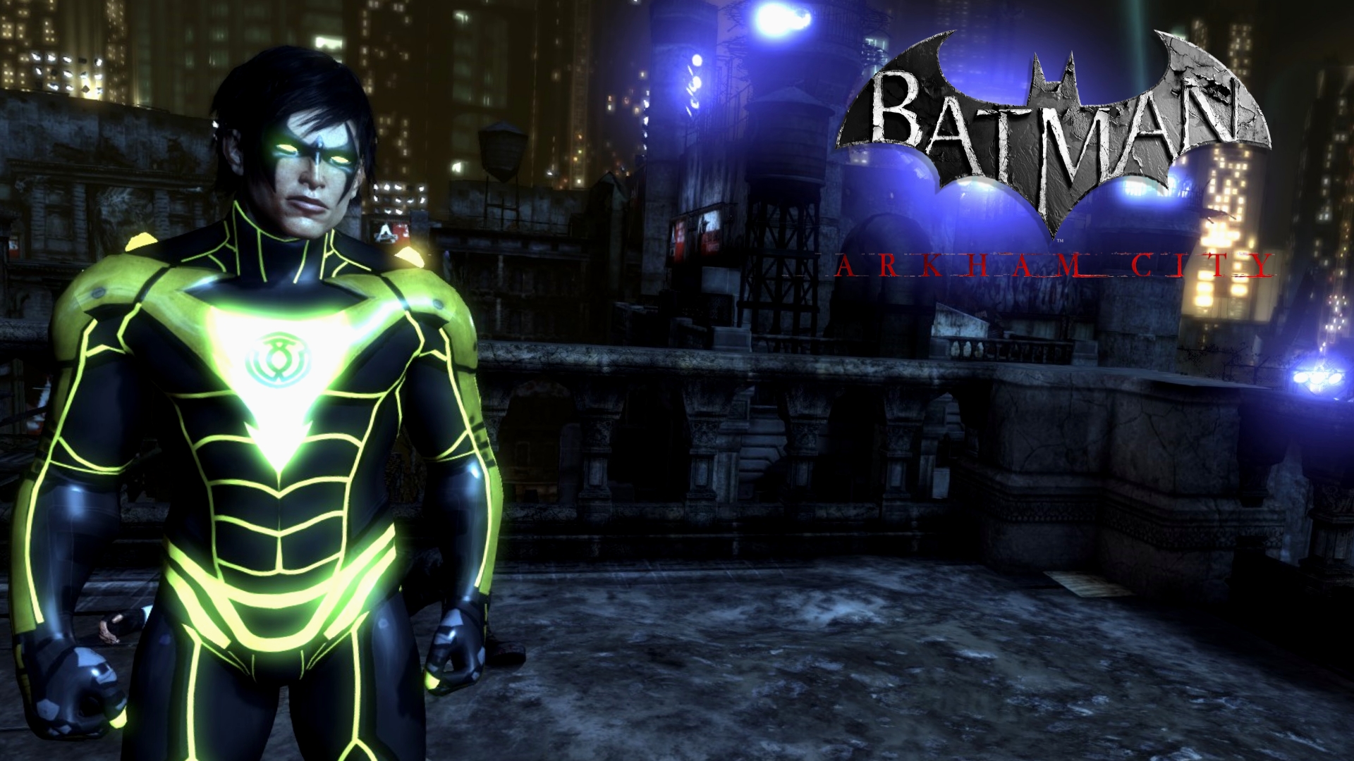 Red Lantern skin mod for Batman Arkham City by thebatmanhimself on