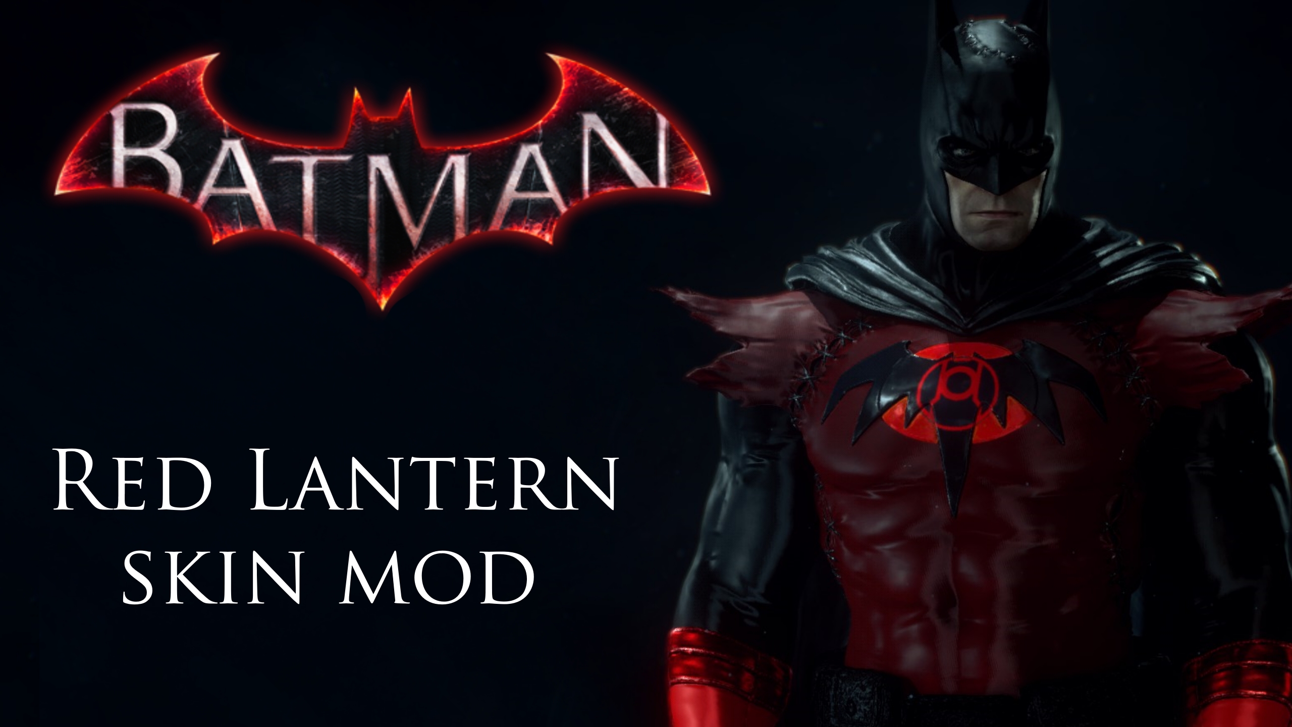 Red Lantern skin mod for Batman Arkham City by thebatmanhimself on