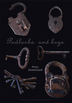 old padlock and key
