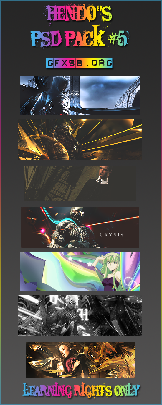 Hendo's PSD Pack 5 by GFXBB on DeviantArt