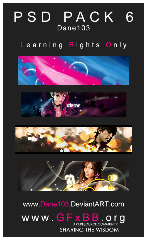 Dane103's PSD Pack 6 by GFXBB on DeviantArt
