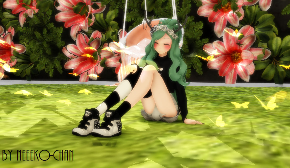 Mmd Sitting On The Floor Pose Dl By Neeeko Chan On Deviantart