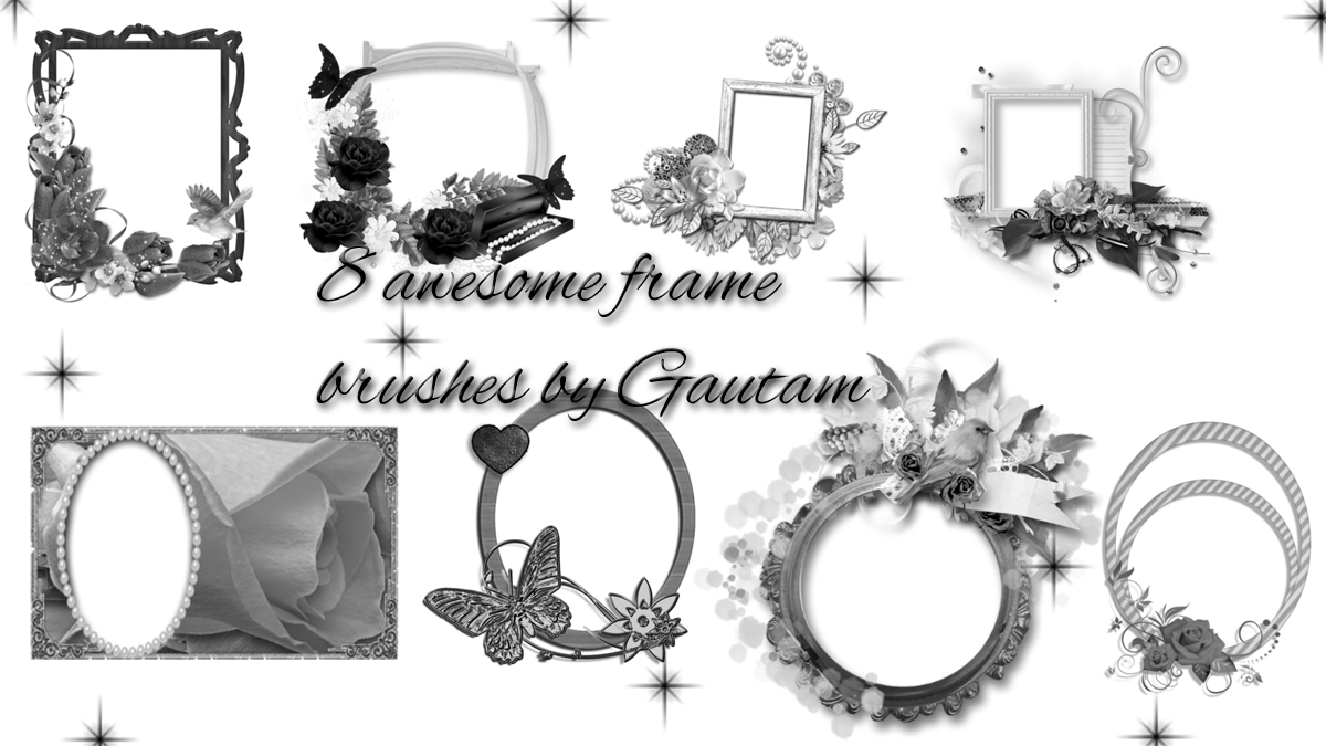 8 awesome frame brushes by Gautam