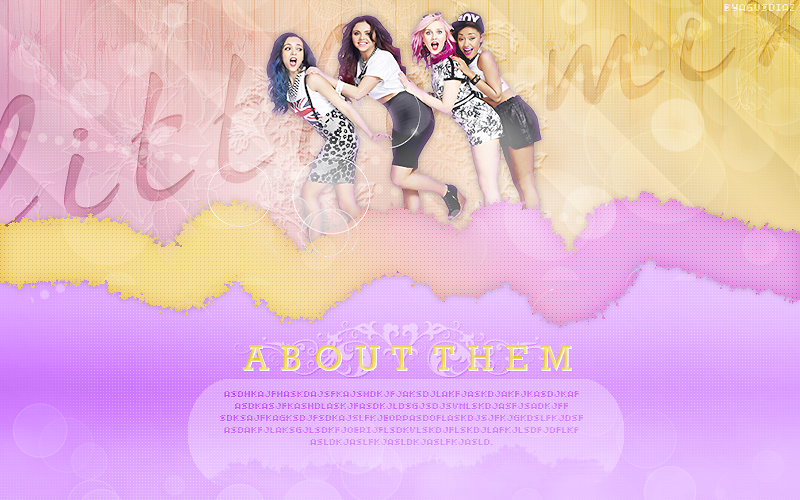 Little mix header psd