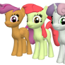 Cutie Mark Crusaders for XNALara YAY