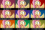 Fluttershy's Reaction Caption by mysticalpha