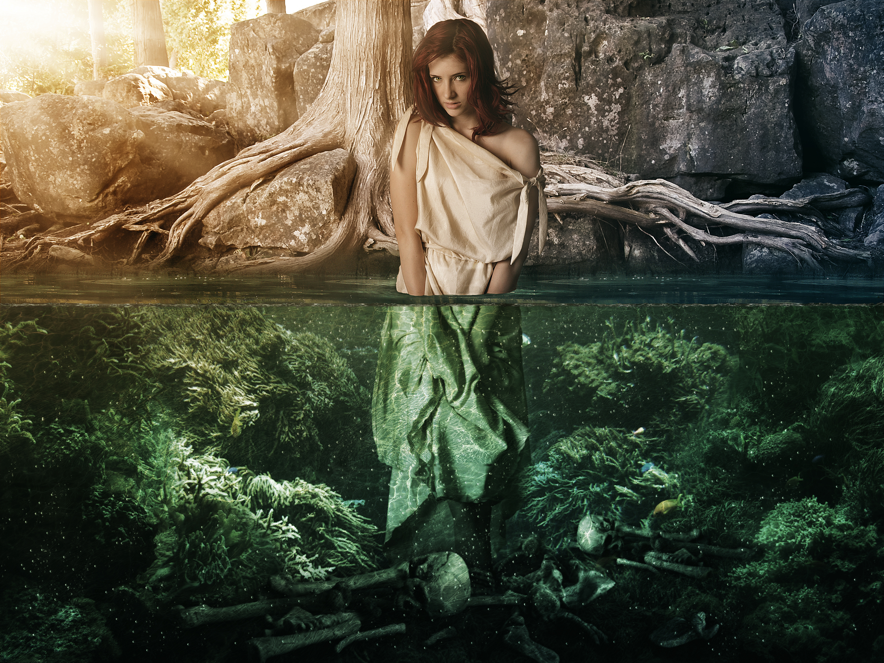 Iara the Amazon River Queen with .PSD by PSHoudini
