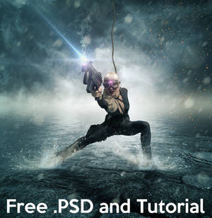 Shooter - Free .PSD file and Tutorial