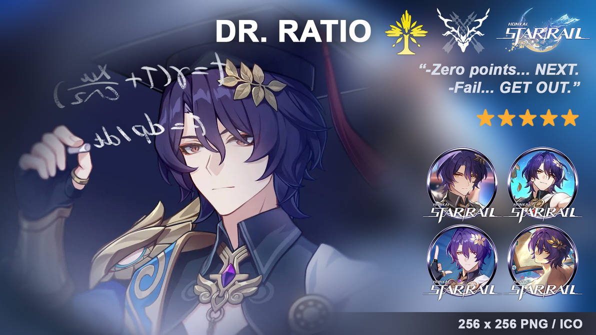 Honkai Star Rail - Dr Ratio by Icons-WORKSHOP on DeviantArt