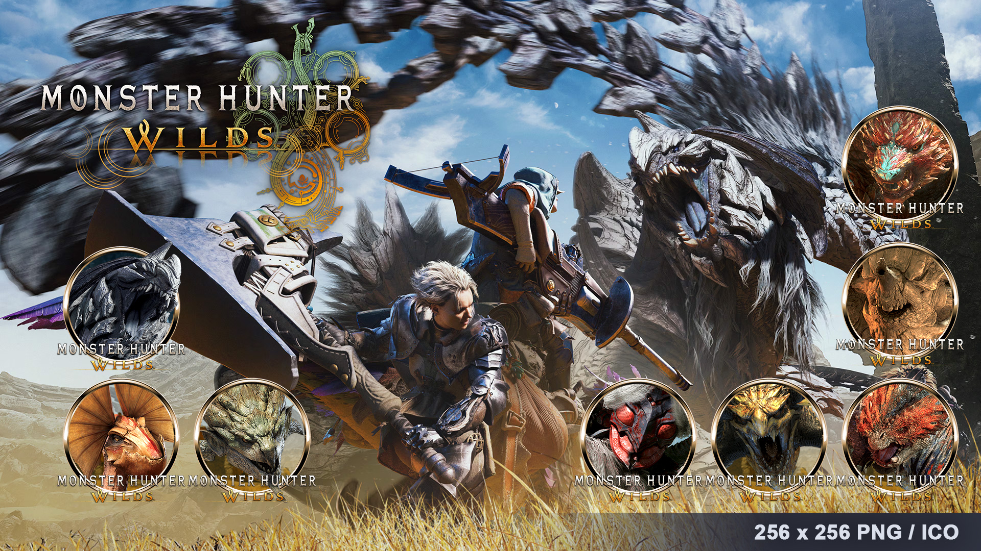 ICONS - Monster Hunter Wilds - Monsters 1 by Icons-WORKSHOP on DeviantArt