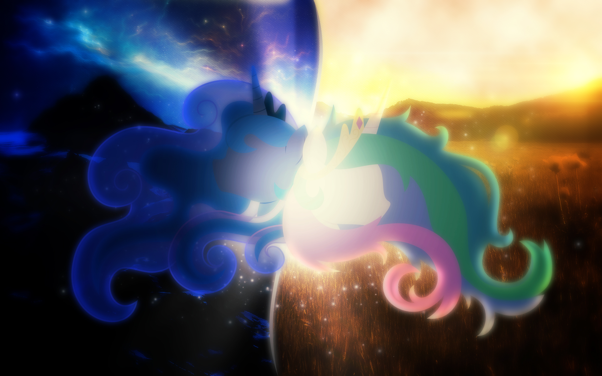 Sisters of Harmony | Halftone by Vexx3 on DeviantArt