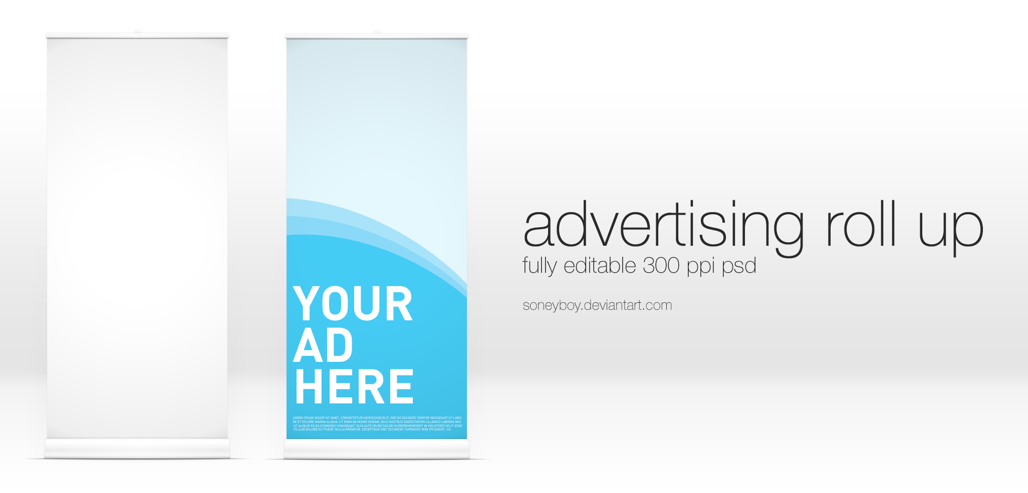 Advertising Roll Up PSD