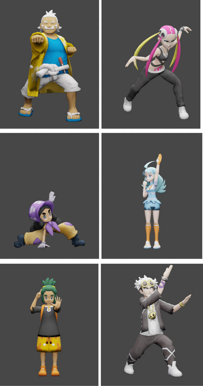 Z Move Poses Pack 2 for MMD by Cosmogriff on DeviantArt