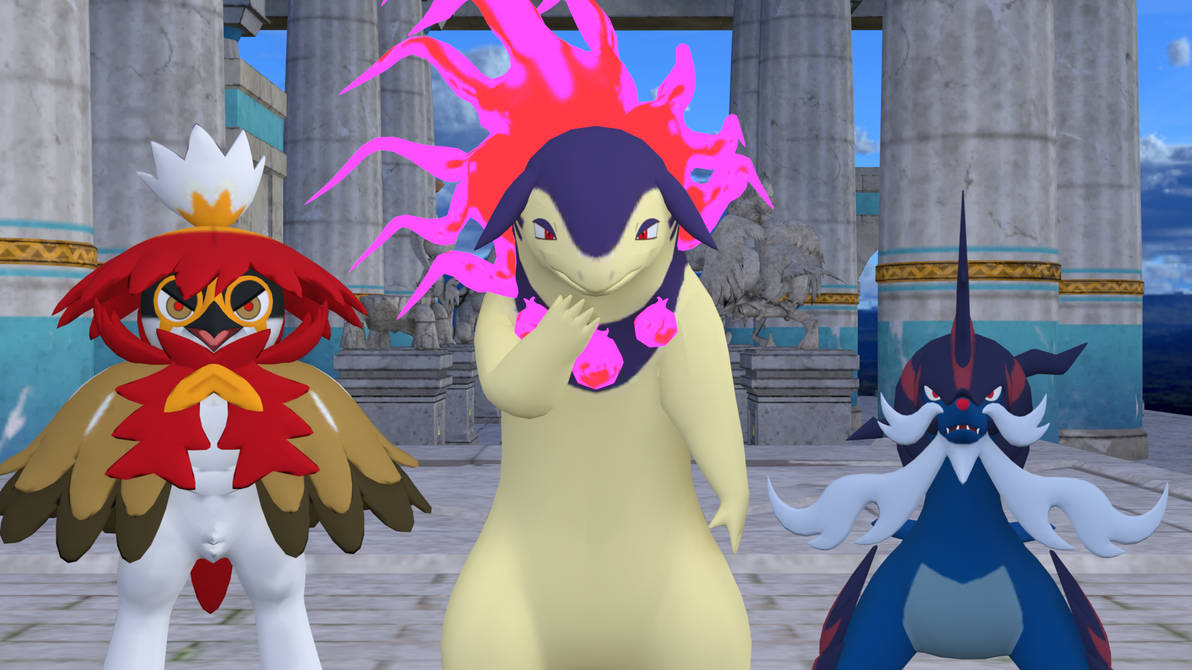 Hisuian Starters dl for MMD (PKMN Home/ PLA) by Cosmogriff on DeviantArt