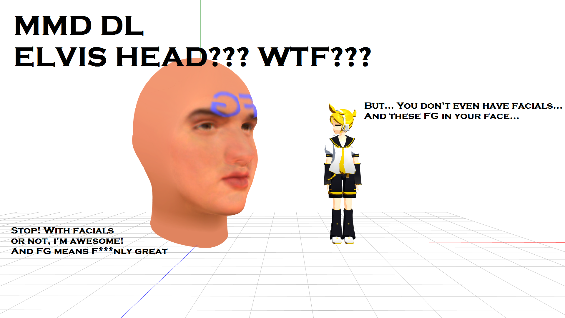 MMD DL] Elvis Presley's Head by FreezyChan-3Dreams on DeviantArt