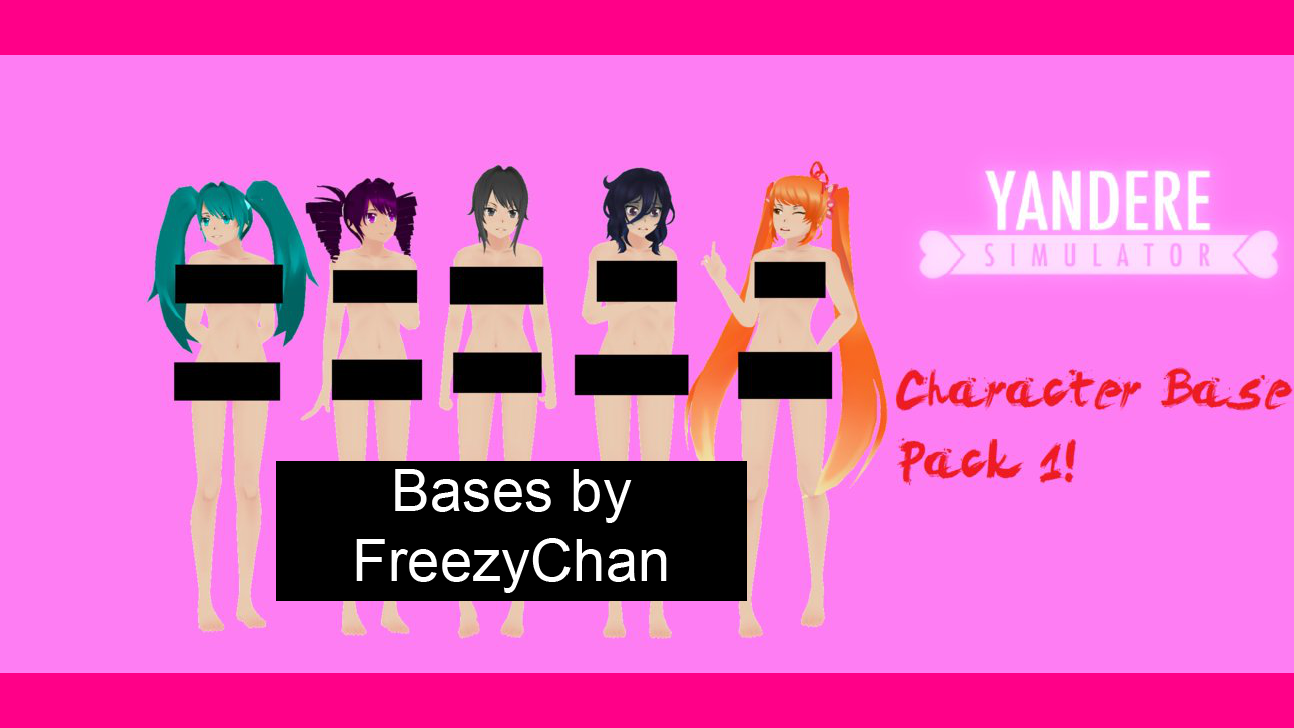(DL) Yandere Simulator Character Base Pack by FreezyChan3Dreams on DeviantArt