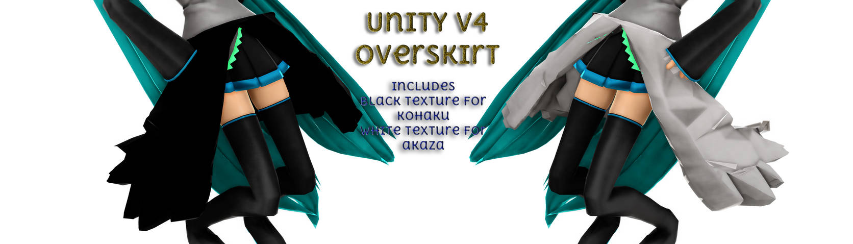 MMD - UnityV4 Overskirt +DL by FreezyChan-3Dreams on DeviantArt.