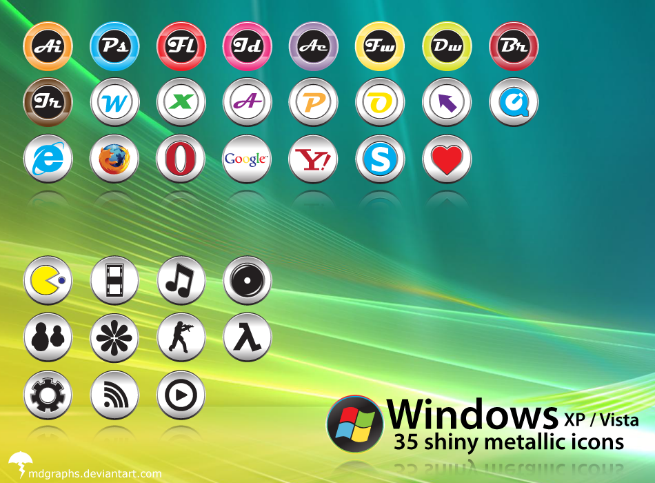 Windows Metallic Icons by MDGraphs on DeviantArt