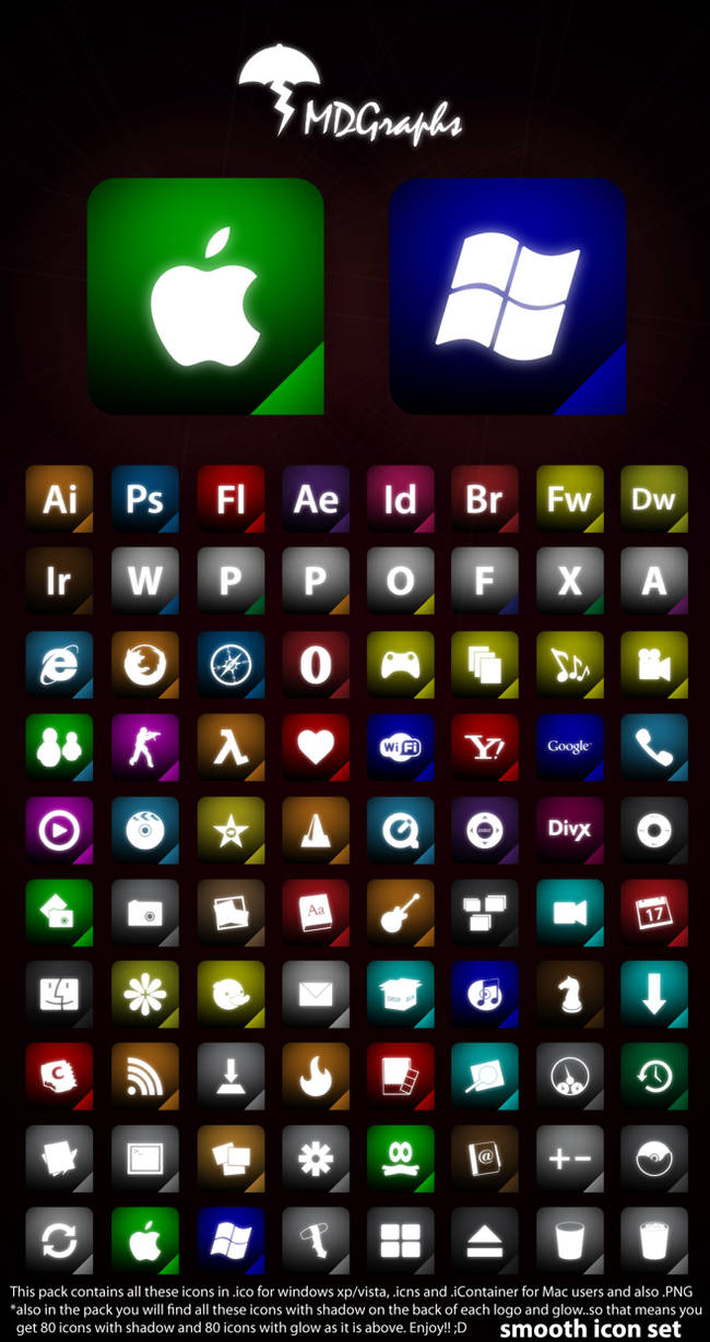 Smooth icon set by MDGraphs on DeviantArt