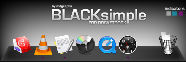 BLACKsimple for Rocketdock