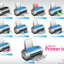 Printer icon set