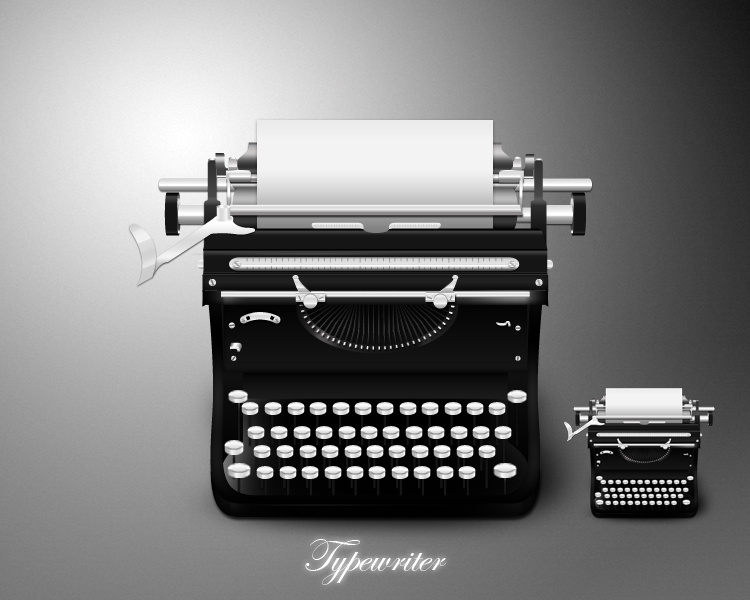 Typewriter icon