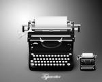 Typewriter icon by MDGraphs