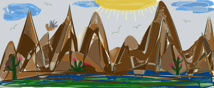 Untitled DrawingThe Mountains